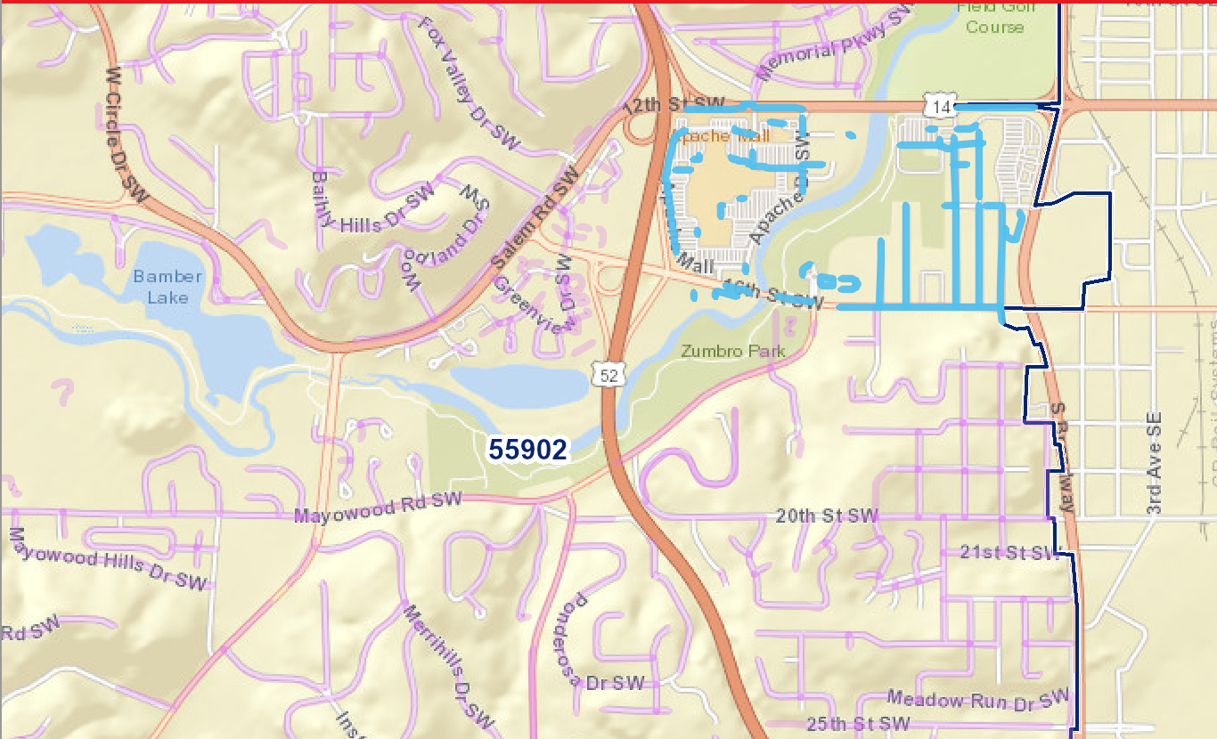 EDDM Route Map - Rochester, MN Market